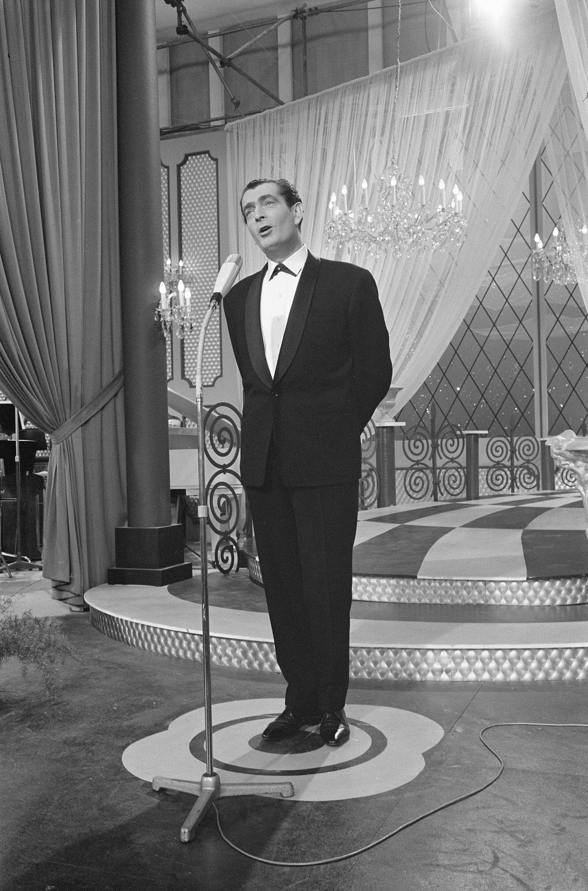 Camillo Felgen vid Eurovision Song Contest i Luxemburg, 1962.